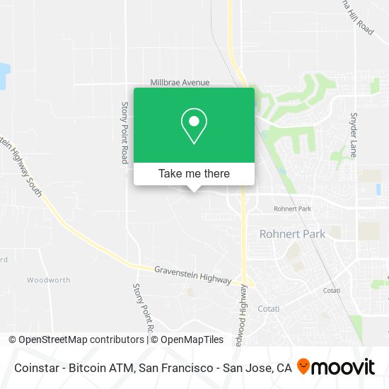 Mapa de Coinstar - Bitcoin ATM