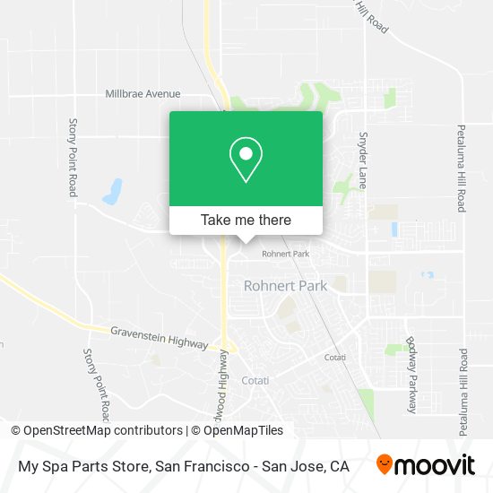Mapa de My Spa Parts Store