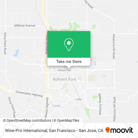 Wine-Pro International map