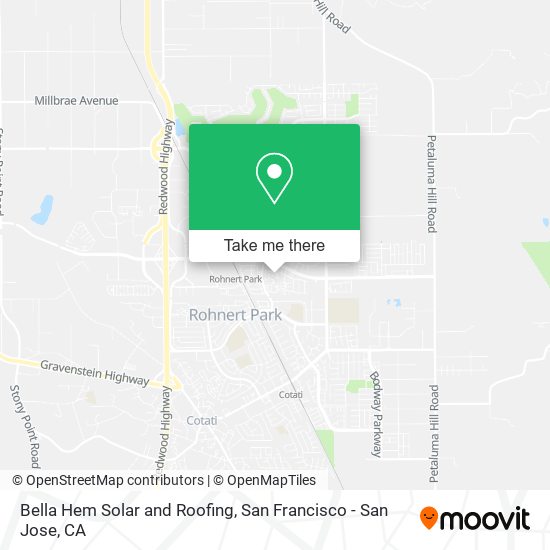 Bella Hem Solar and Roofing map