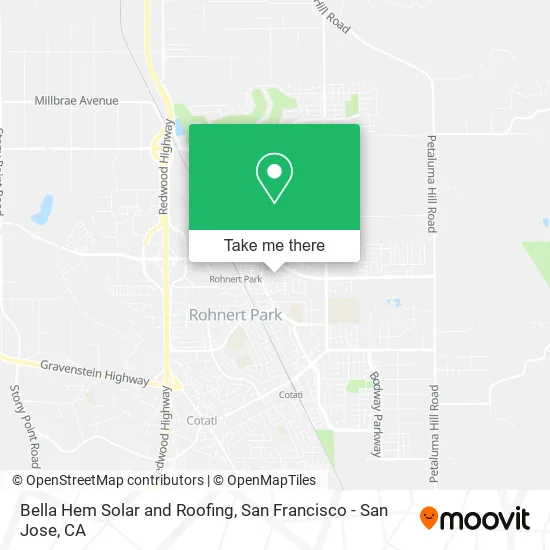 Bella Hem Solar and Roofing map