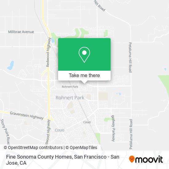 Fine Sonoma County Homes map