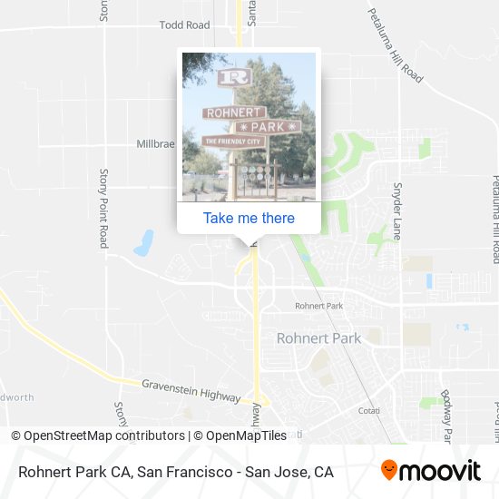 Rohnert Park CA map