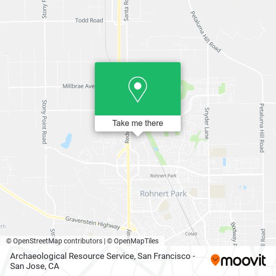 Archaeological Resource Service map