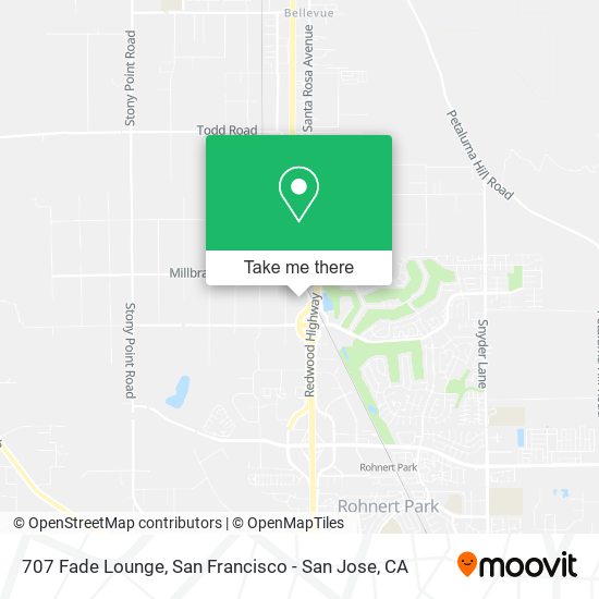 Mapa de 707 Fade Lounge