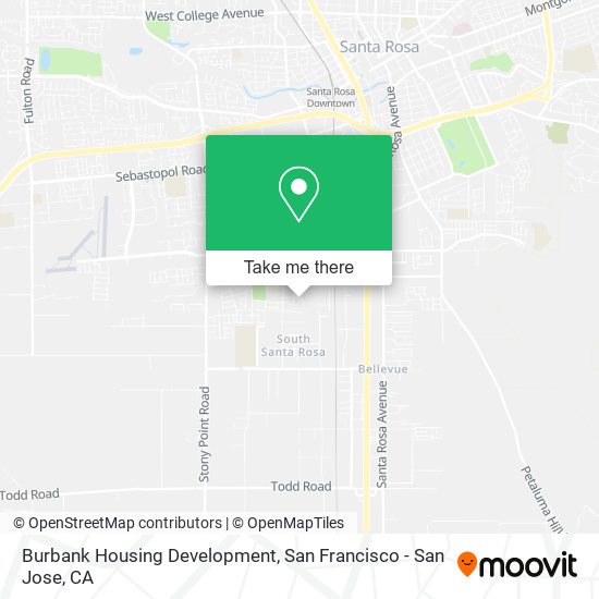 Burbank Housing Development map