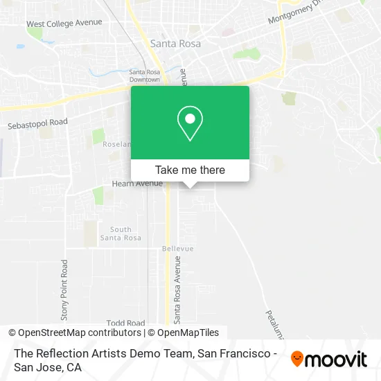 The Reflection Artists Demo Team map