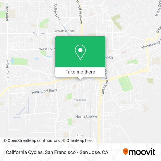 Mapa de California Cycles