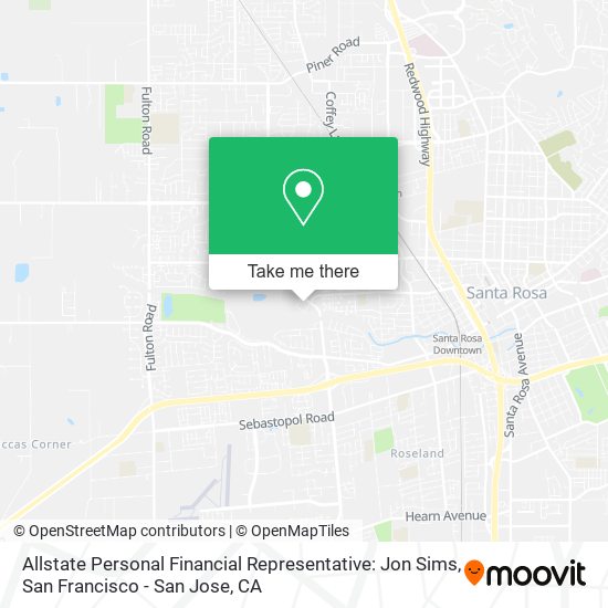 Mapa de Allstate Personal Financial Representative: Jon Sims