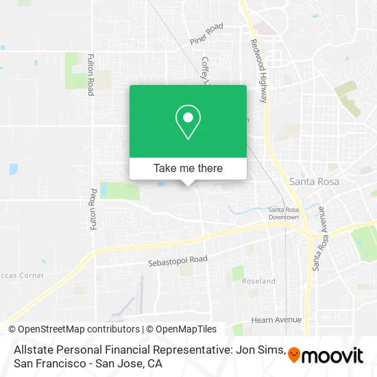 Allstate Personal Financial Representative: Jon Sims map