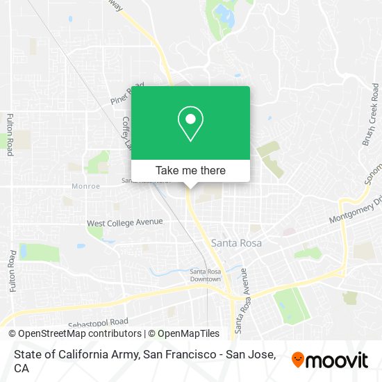 Mapa de State of California Army