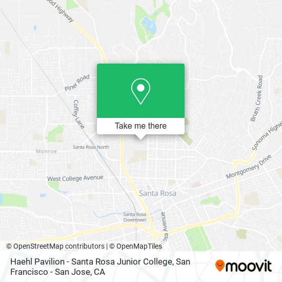 Haehl Pavilion - Santa Rosa Junior College map