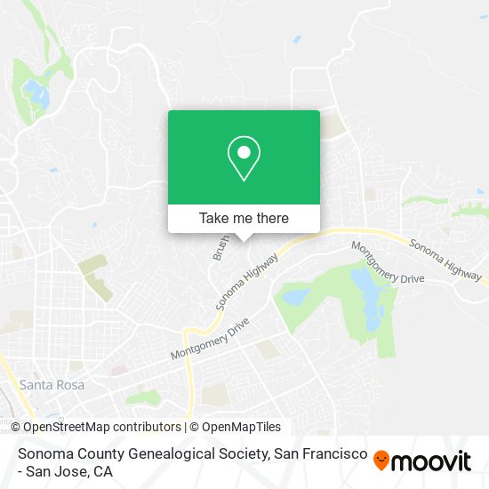 Sonoma County Genealogical Society map