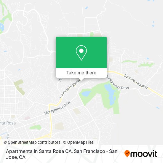 Apartments in Santa Rosa CA map