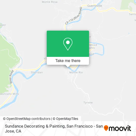 Sundance Decorating & Painting map