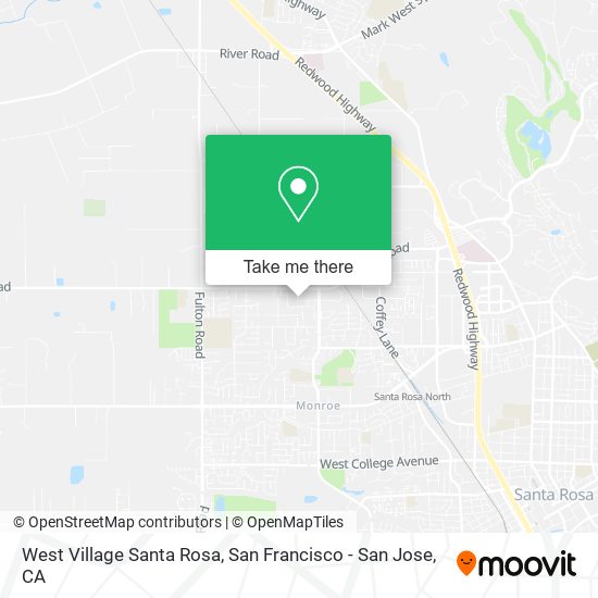 West Village Santa Rosa map