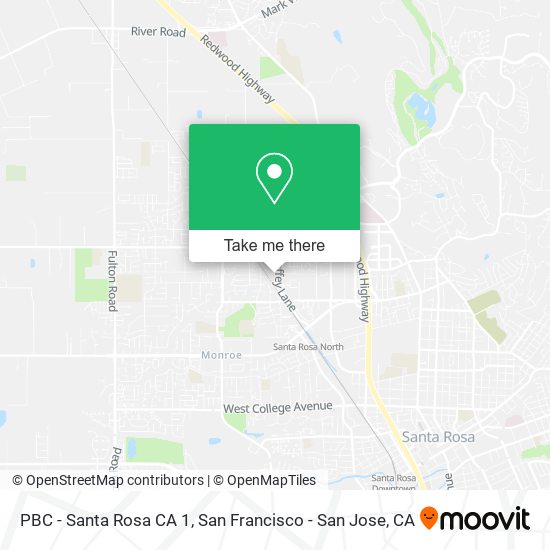 PBC - Santa Rosa CA 1 map