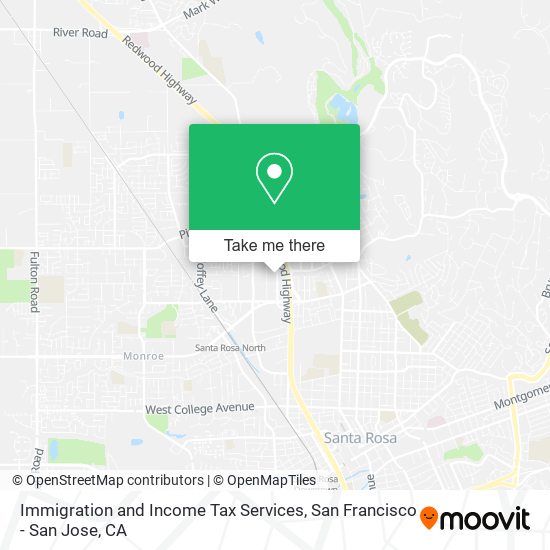 Immigration and Income Tax Services map