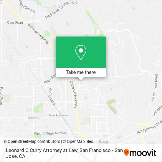 Leonard C Curry Attorney at Law map