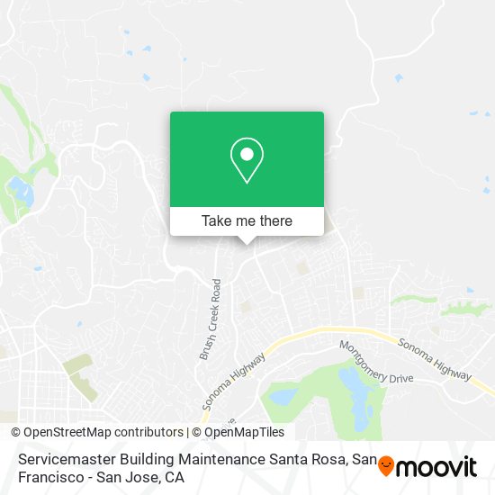 Servicemaster Building Maintenance Santa Rosa map