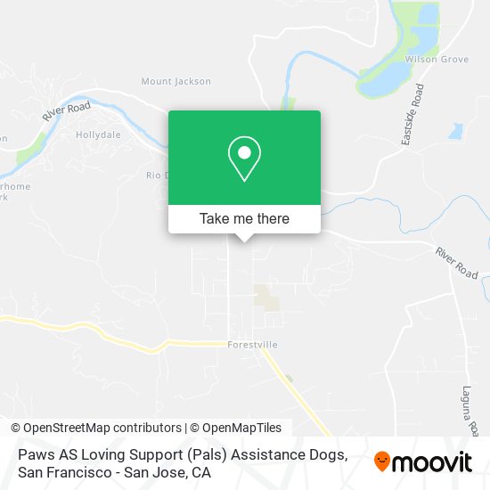 Paws AS Loving Support (Pals) Assistance Dogs map