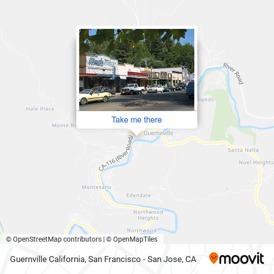 Mapa de Guernville California