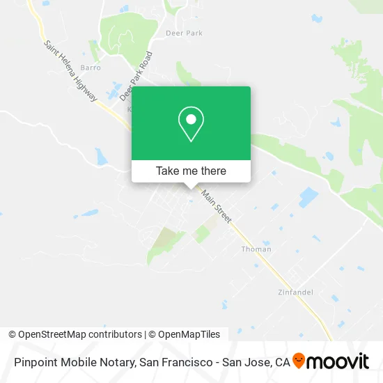 Pinpoint Mobile Notary map