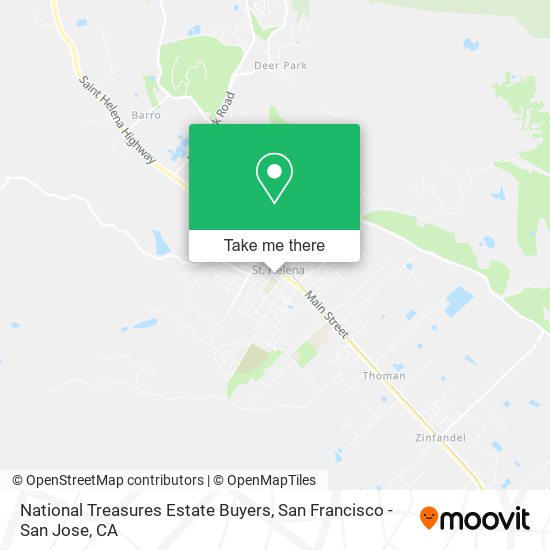 National Treasures Estate Buyers map