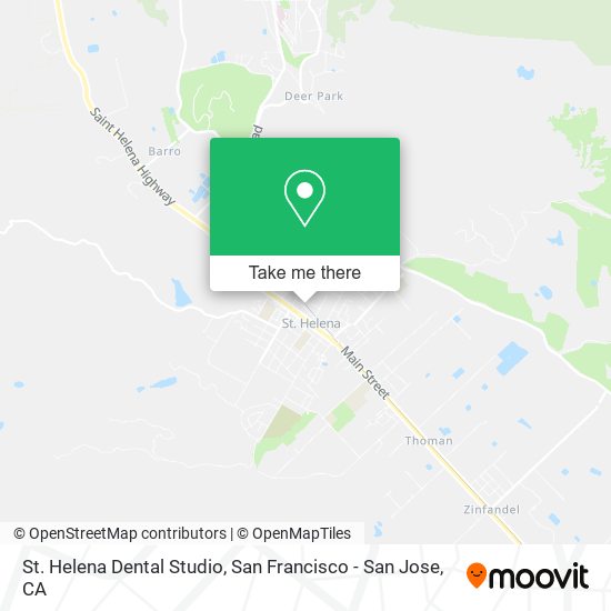 St. Helena Dental Studio map