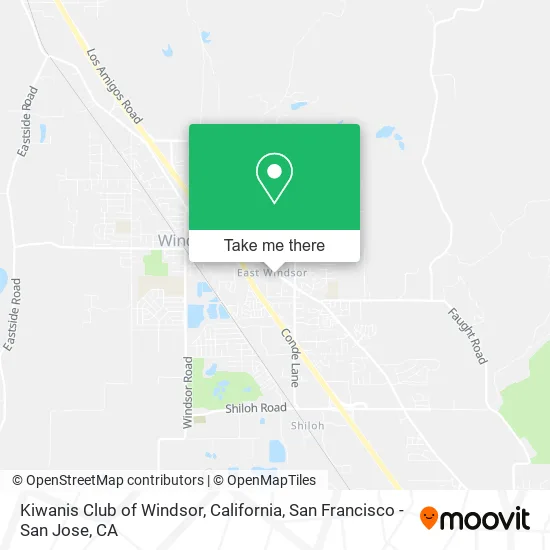 Kiwanis Club of Windsor, California map