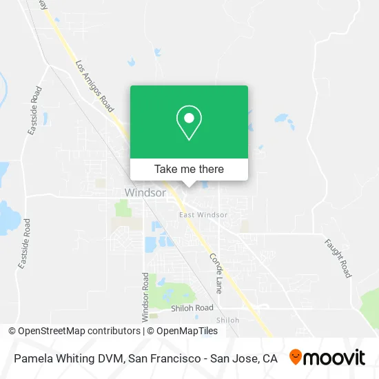 Pamela Whiting DVM map