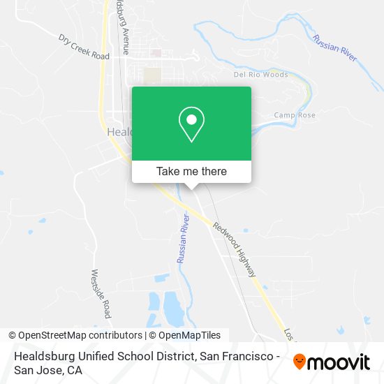 Healdsburg Unified School District map