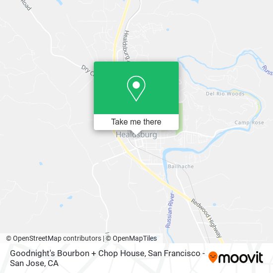 Mapa de Goodnight's Bourbon + Chop House