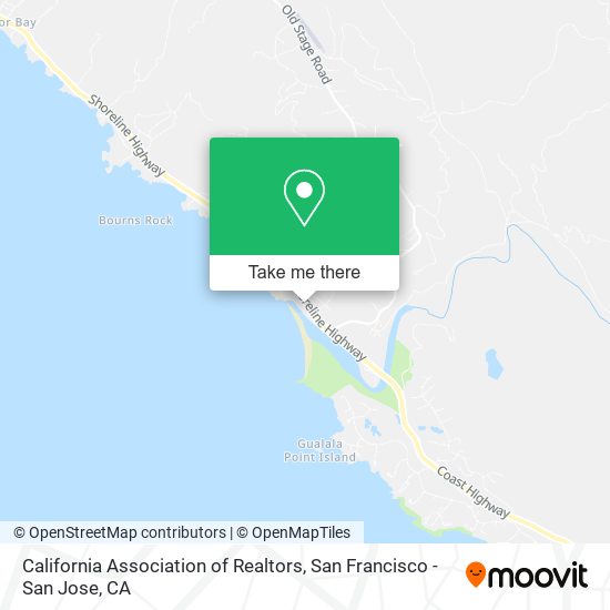 California Association of Realtors map