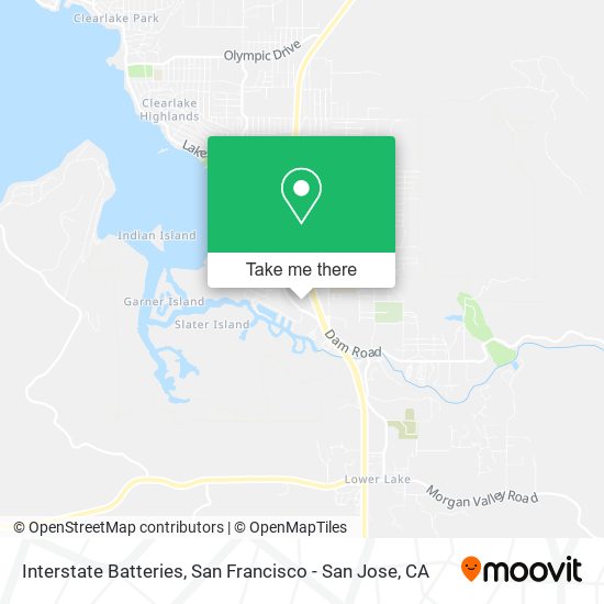 Interstate Batteries map