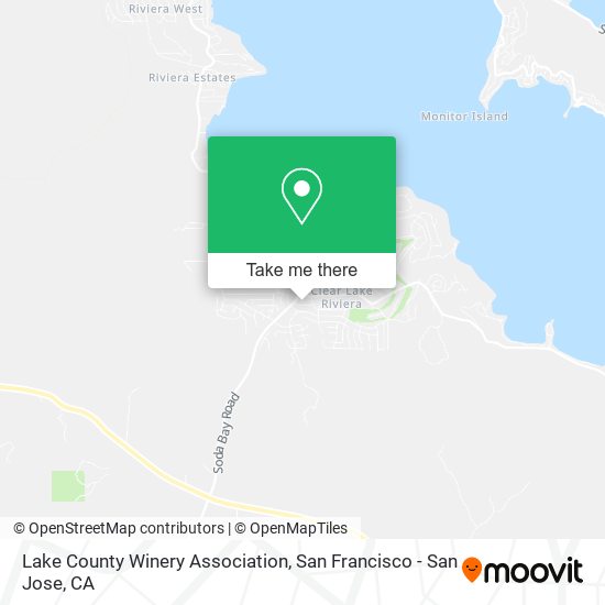 Lake County Winery Association map
