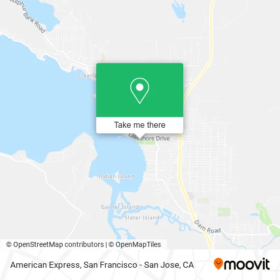 American Express map