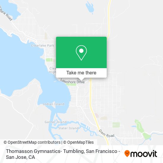 Thomasson Gymnastics- Tumbling map