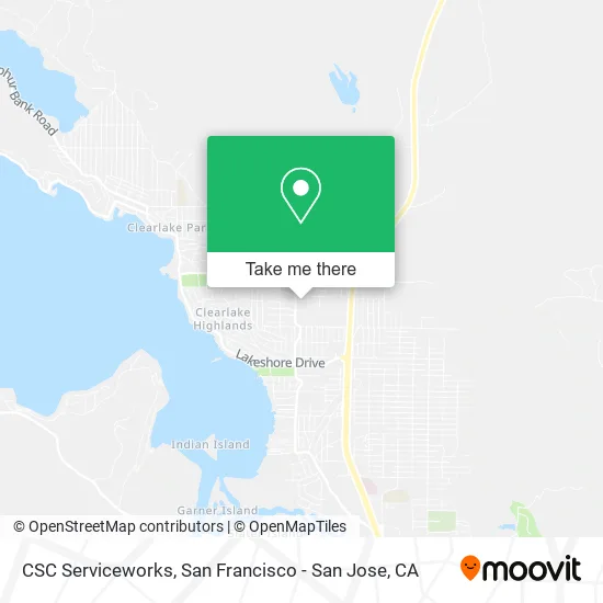 Mapa de CSC Serviceworks