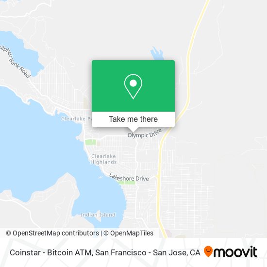 Mapa de Coinstar - Bitcoin ATM