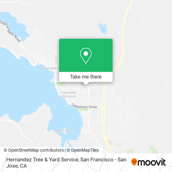 Mapa de Hernandez Tree & Yard Service