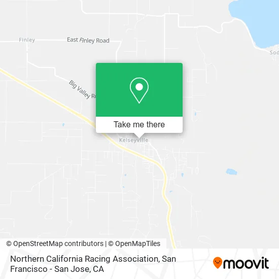 Northern California Racing Association map