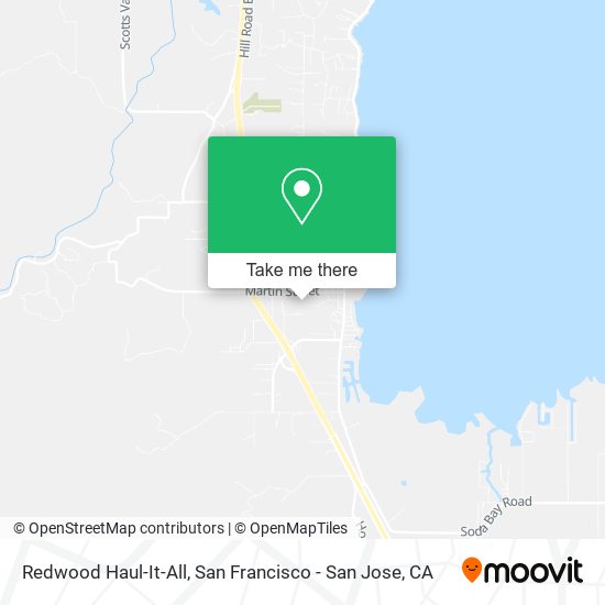 Redwood Haul-It-All map