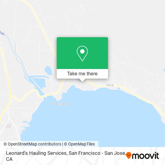 Mapa de Leonard's Hauling Services