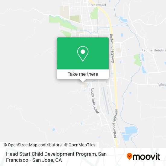 Head Start Child Development Program map