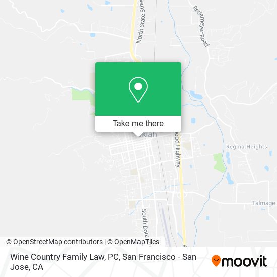 Wine Country Family Law, PC map
