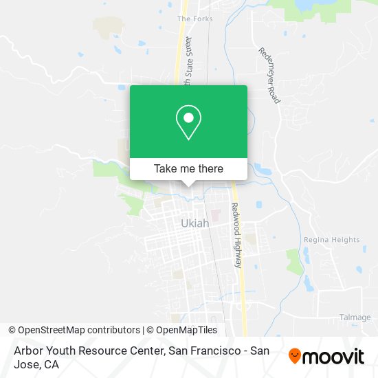 Arbor Youth Resource Center map
