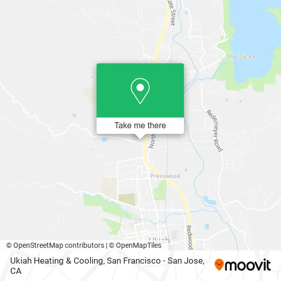 Ukiah Heating & Cooling map
