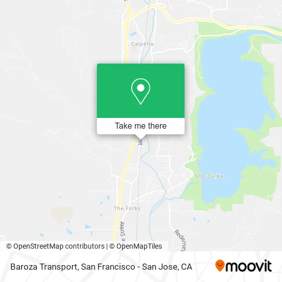 Mapa de Baroza Transport