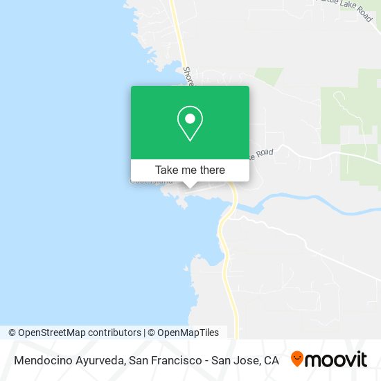 Mendocino Ayurveda map